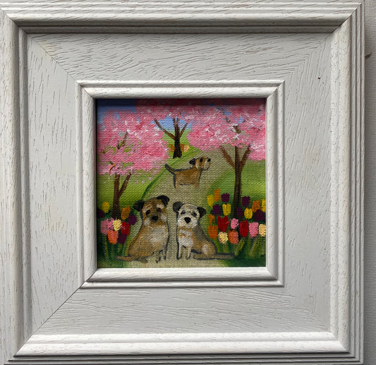 Cherry Blossom and Tulips