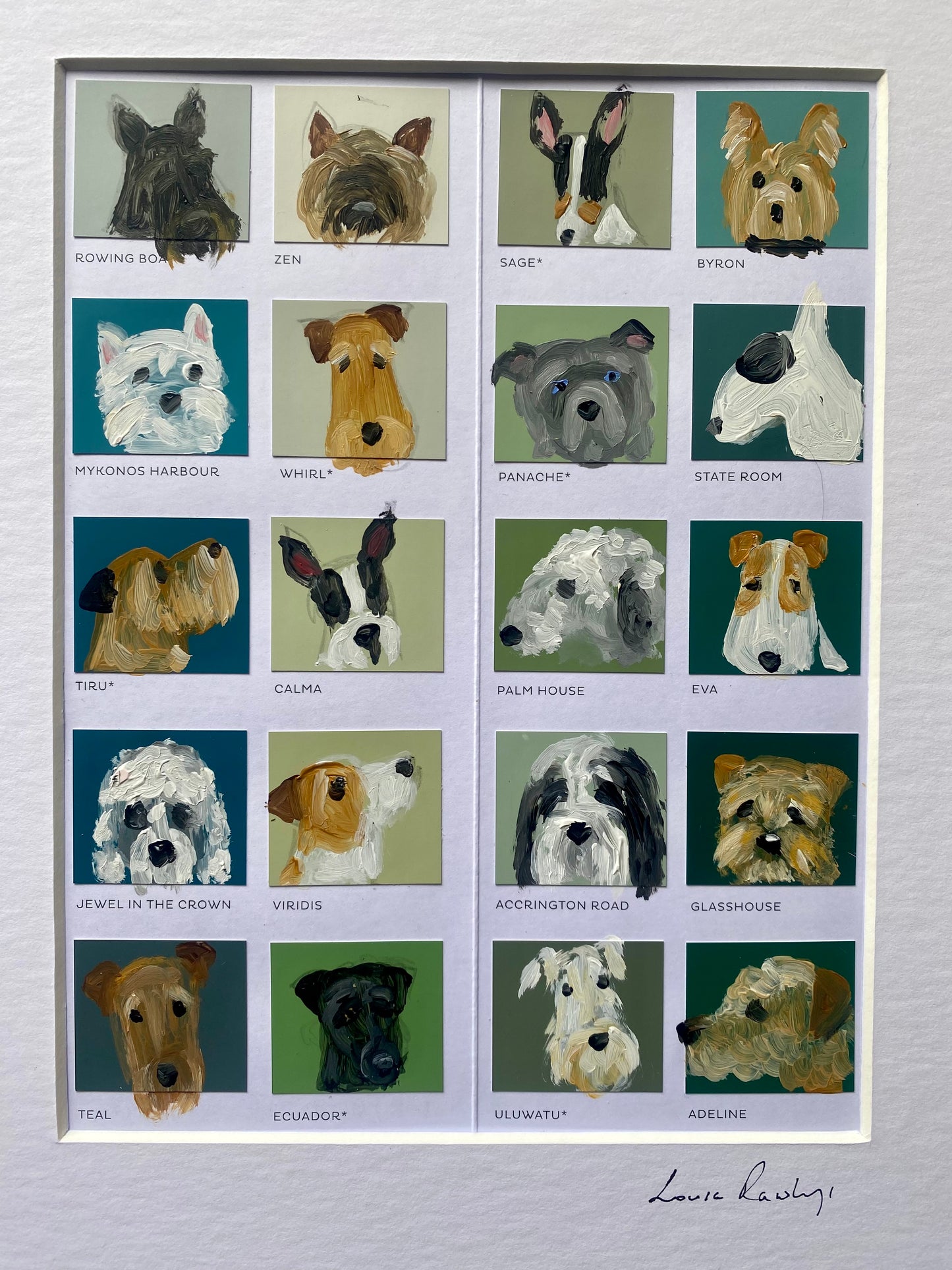 Terrier Colour Chart