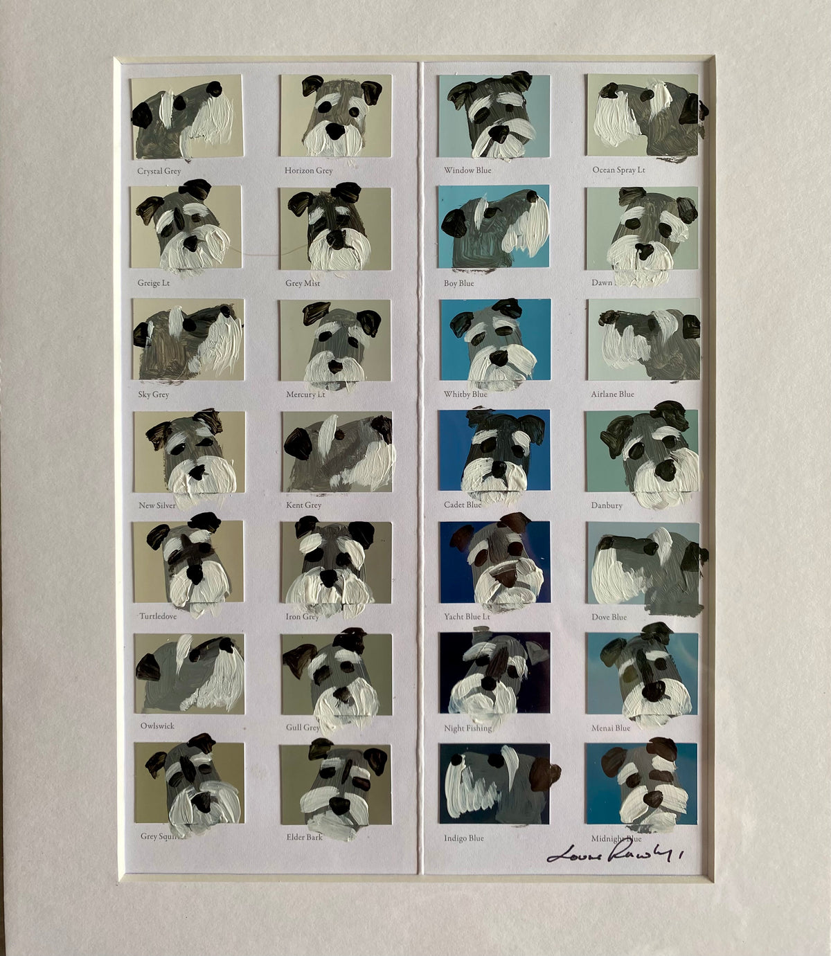 Schnauzer Colour Chart