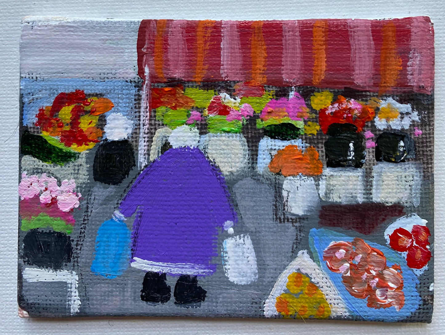 Sheila Perused The Flower Stall