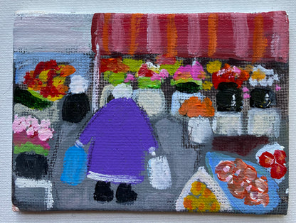 Sheila Perused The Flower Stall