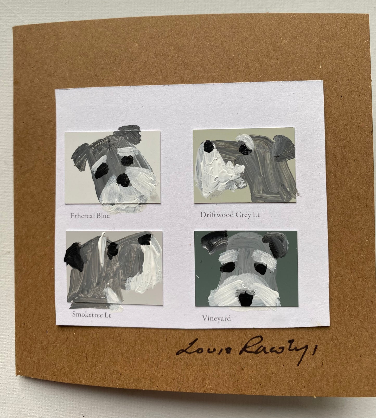 Sid Schnauzer and Snowdrops