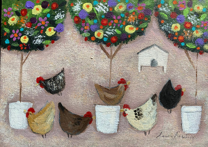 Six Spring Hens