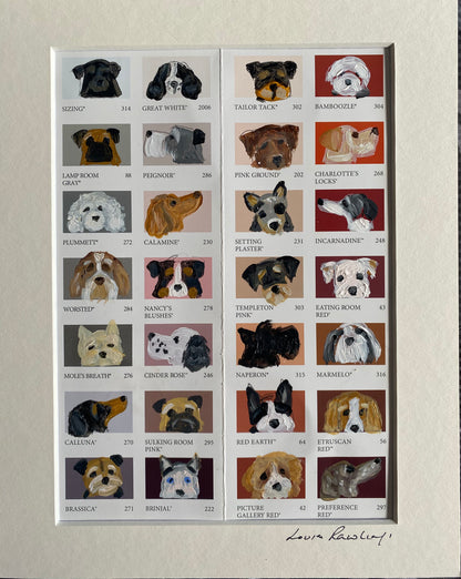 Dog Bingo Colour Chart