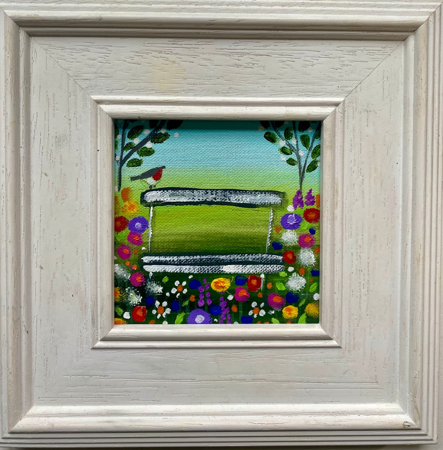 A Rustic Spring Bench ( personalised painting opportunity)