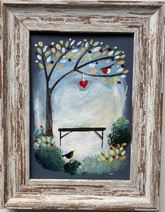 Winter Bench For One ( personalised painting opportunity)