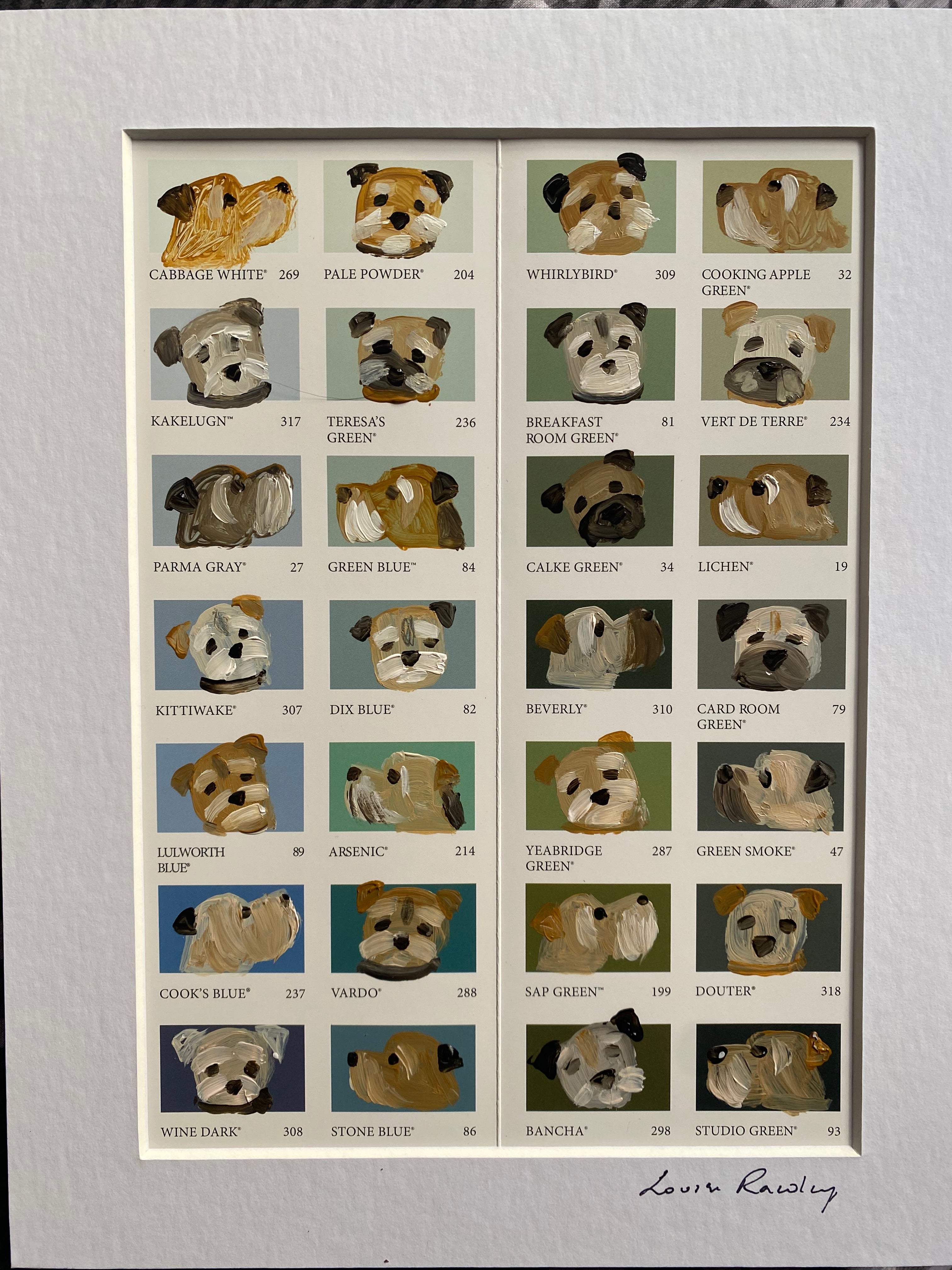 Border Colour Chart – Louise Rawlings Art