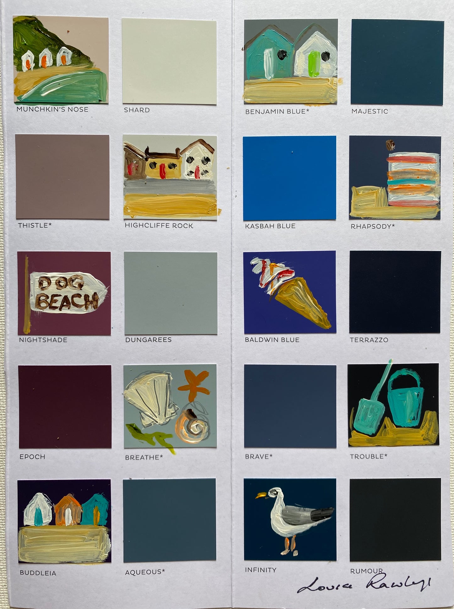 Dog Beach Colour Chart ( commission opportunity)