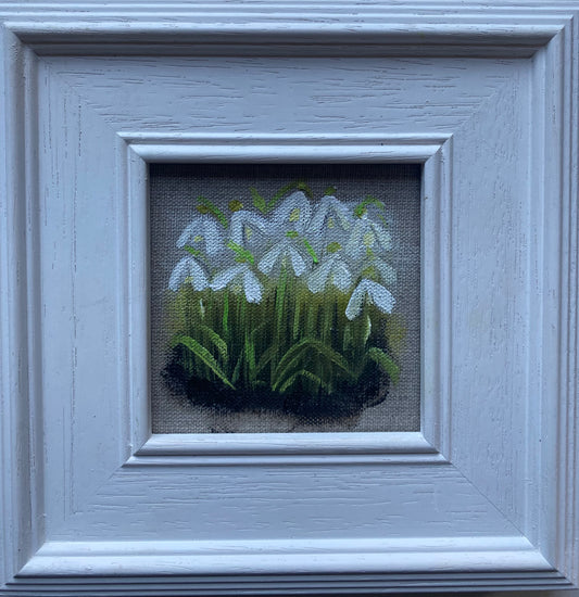 Snowdrops On Linen