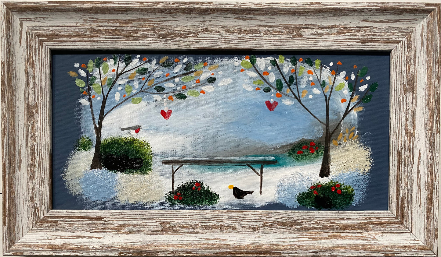 A Winter Bench For Two ( personalised painting opportunity)