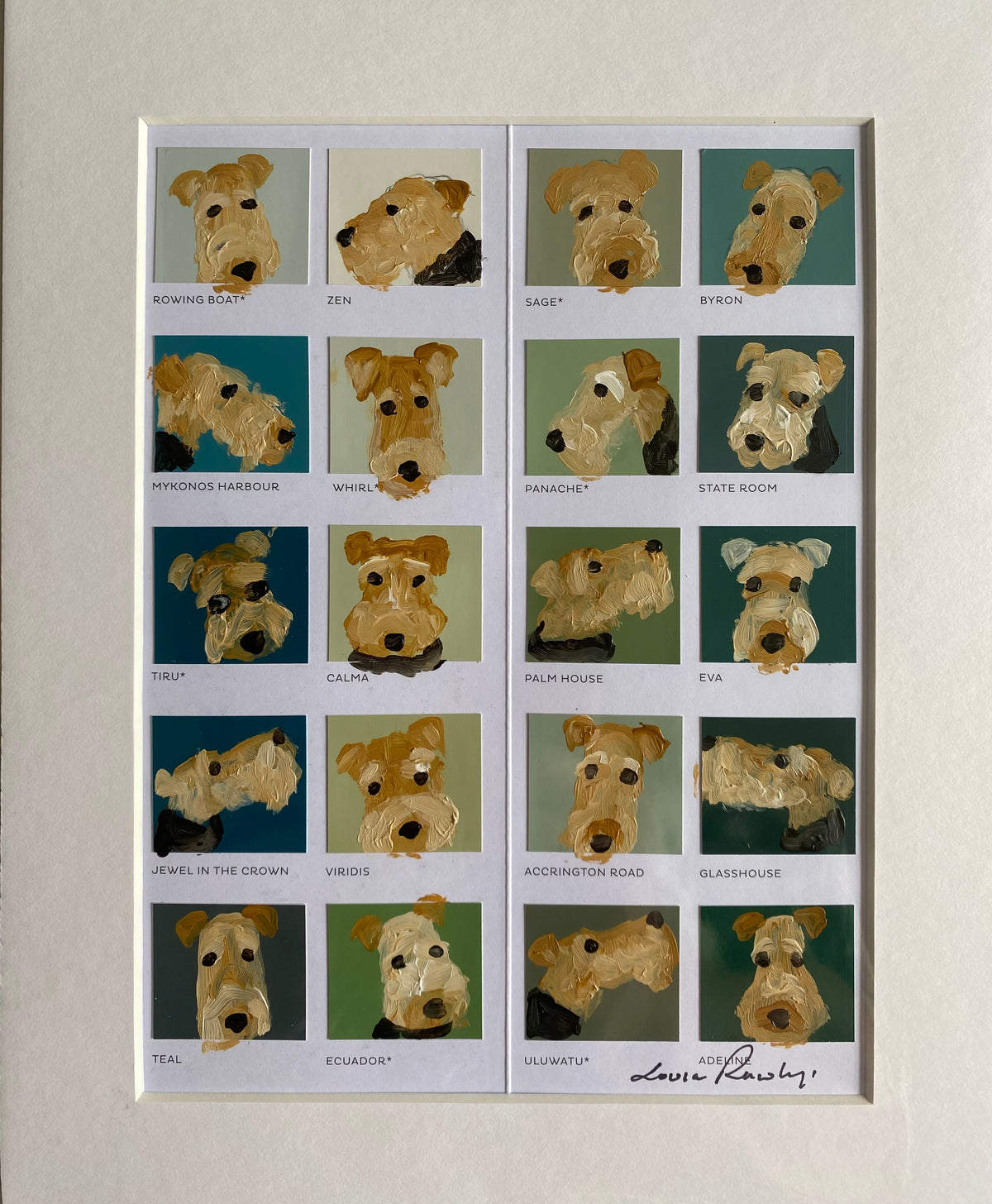 Welsh Terrier Colour Chart