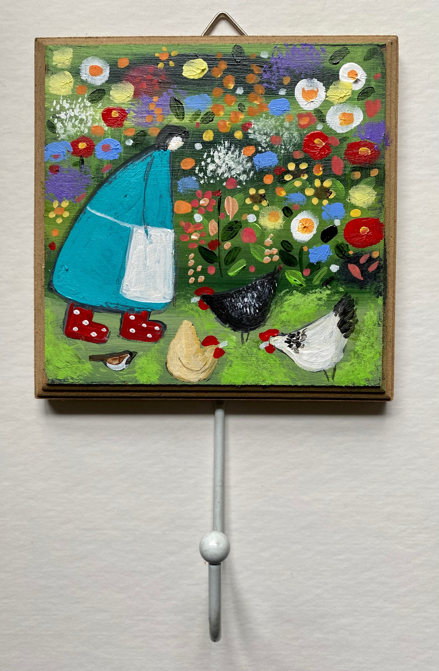 Mrs Spotty Wellies Coat Hook