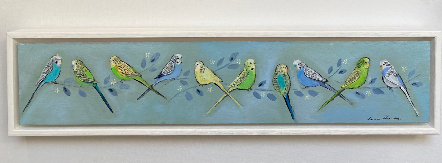 Ten Twittering Budgies